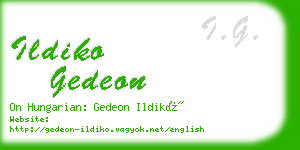 ildiko gedeon business card